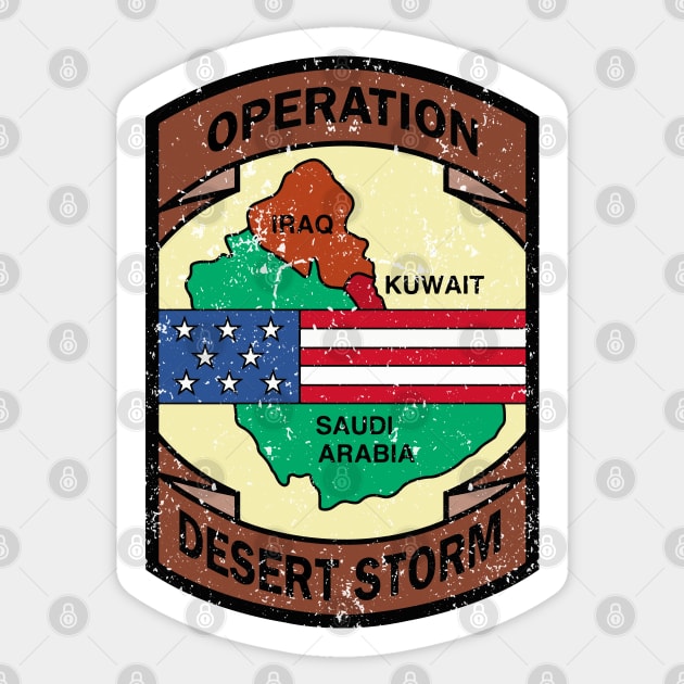 Gulf War - Operation Desert Storm Sticker by Mandra